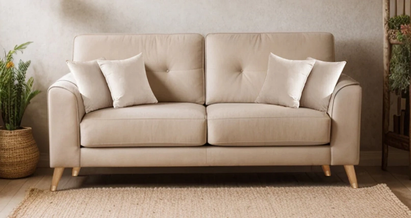 Mily Fabric 3 Seater Sofa